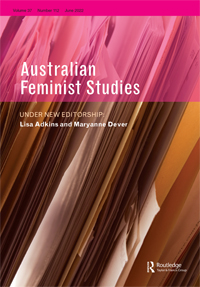 Cover image for Australian Feminist Studies, Volume 37, Issue 112