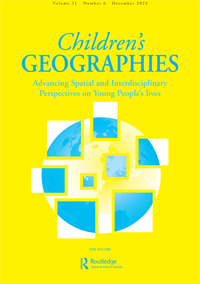 Cover image for Children's Geographies, Volume 21, Issue 6