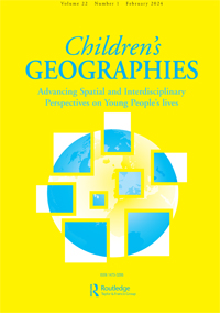 Cover image for Children's Geographies, Volume 22, Issue 1