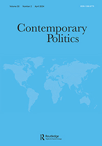 Cover image for Contemporary Politics, Volume 30, Issue 2