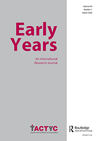 Cover image for Early Years, Volume 44, Issue 1