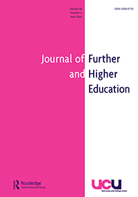 Cover image for Journal of Further and Higher Education, Volume 48, Issue 3