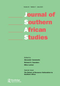Cover image for Journal of Southern African Studies, Volume 49, Issue 3
