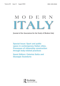 Cover image for Modern Italy, Volume 20, Issue 3