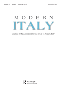 Cover image for Modern Italy, Volume 20, Issue 4