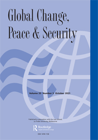 Cover image for Global Change, Peace & Security, Volume 33, Issue 3