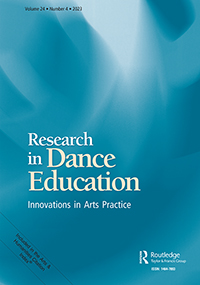Cover image for Research in Dance Education, Volume 24, Issue 4