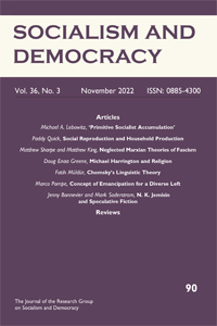 Cover image for Socialism and Democracy, Volume 36, Issue 3