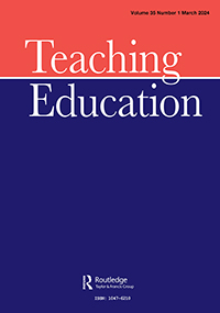 Cover image for Teaching Education, Volume 35, Issue 1