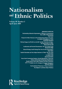 Cover image for Nationalism and Ethnic Politics, Volume 30, Issue 2