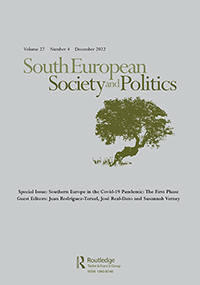 Cover image for South European Society and Politics, Volume 27, Issue 4