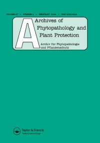 Cover image for Archives of Phytopathology and Plant Protection, Volume 57, Issue 2