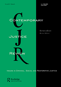 Cover image for Contemporary Justice Review, Volume 26, Issue 2