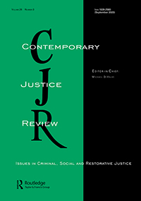 Cover image for Contemporary Justice Review, Volume 26, Issue 3