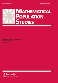 Cover image for Mathematical Population Studies, Volume 31, Issue 1
