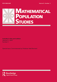 Cover image for Mathematical Population Studies, Volume 31, Issue 2