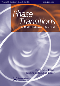 Cover image for Phase Transitions, Volume 97, Issue 4-5