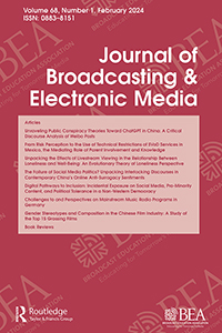 Cover image for Journal of Broadcasting & Electronic Media, Volume 68, Issue 1