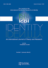 Cover image for Identity, Volume 24, Issue 1