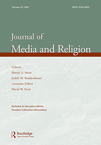 Cover image for Journal of Media and Religion, Volume 21, Issue 4