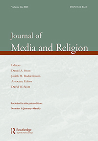Cover image for Journal of Media and Religion, Volume 22, Issue 1