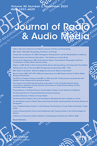 Cover image for Journal of Radio & Audio Media, Volume 30, Issue 2