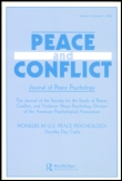 Cover image for Peace and Conflict: Journal of Peace Psychology, Volume 17, Issue 3
