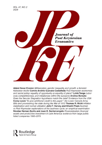Cover image for Journal of Post Keynesian Economics, Volume 47, Issue 2