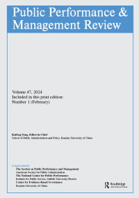 Cover image for Public Performance & Management Review, Volume 47, Issue 1