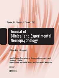 Cover image for Journal of Clinical and Experimental Neuropsychology, Volume 46, Issue 1