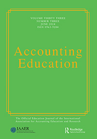 Cover image for Accounting Education, Volume 33, Issue 3