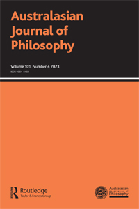 Cover image for Australasian Journal of Philosophy, Volume 101, Issue 4