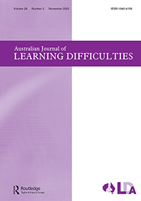 Cover image for Australian Journal of Learning Difficulties, Volume 28, Issue 2