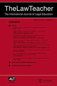 Cover image for The Law Teacher, Volume 57, Issue 4