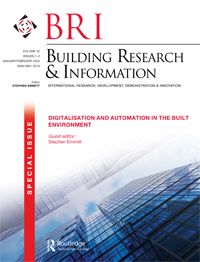 Cover image for Building Research & Information, Volume 52, Issue 1-2