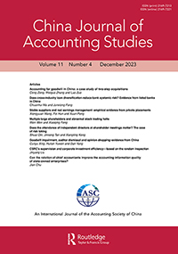 Cover image for China Journal of Accounting Studies, Volume 11, Issue 4