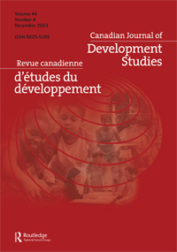 Cover image for Canadian Journal of Development Studies / Revue canadienne d'études du développement, Volume 44, Issue 4