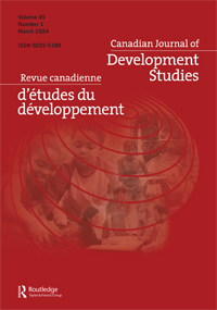 Cover image for Canadian Journal of Development Studies / Revue canadienne d'études du développement, Volume 45, Issue 1