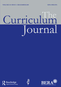 Cover image for The Curriculum Journal, Volume 30, Issue 4