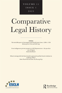 Cover image for Comparative Legal History, Volume 11, Issue 1