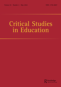 Cover image for Critical Studies in Education, Volume 65, Issue 2
