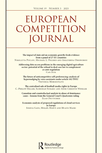 Cover image for European Competition Journal, Volume 19, Issue 3