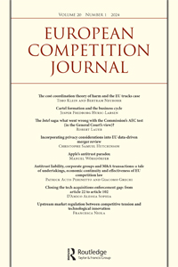 Cover image for European Competition Journal, Volume 20, Issue 1