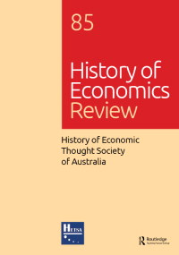 Cover image for History of Economics Review, Volume 85, Issue 1