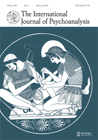 Cover image for The International Journal of Psychoanalysis, Volume 105, Issue 1