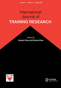 Cover image for International Journal of Training Research, Volume 21, Issue 2