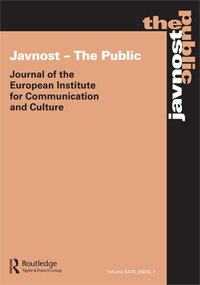 Cover image for Javnost - The Public, Volume 31, Issue 1