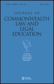 Cover image for Journal of Commonwealth Law and Legal Education, Volume 7, Issue 1