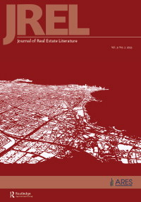 Cover image for Journal of Real Estate Literature, Volume 31, Issue 2