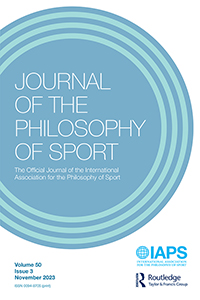 Cover image for Journal of the Philosophy of Sport, Volume 50, Issue 3